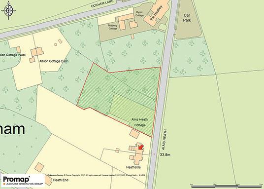 Land on the West side of , Alms Heath, Ockham, WOKING, Surrey, GU23 6NZ