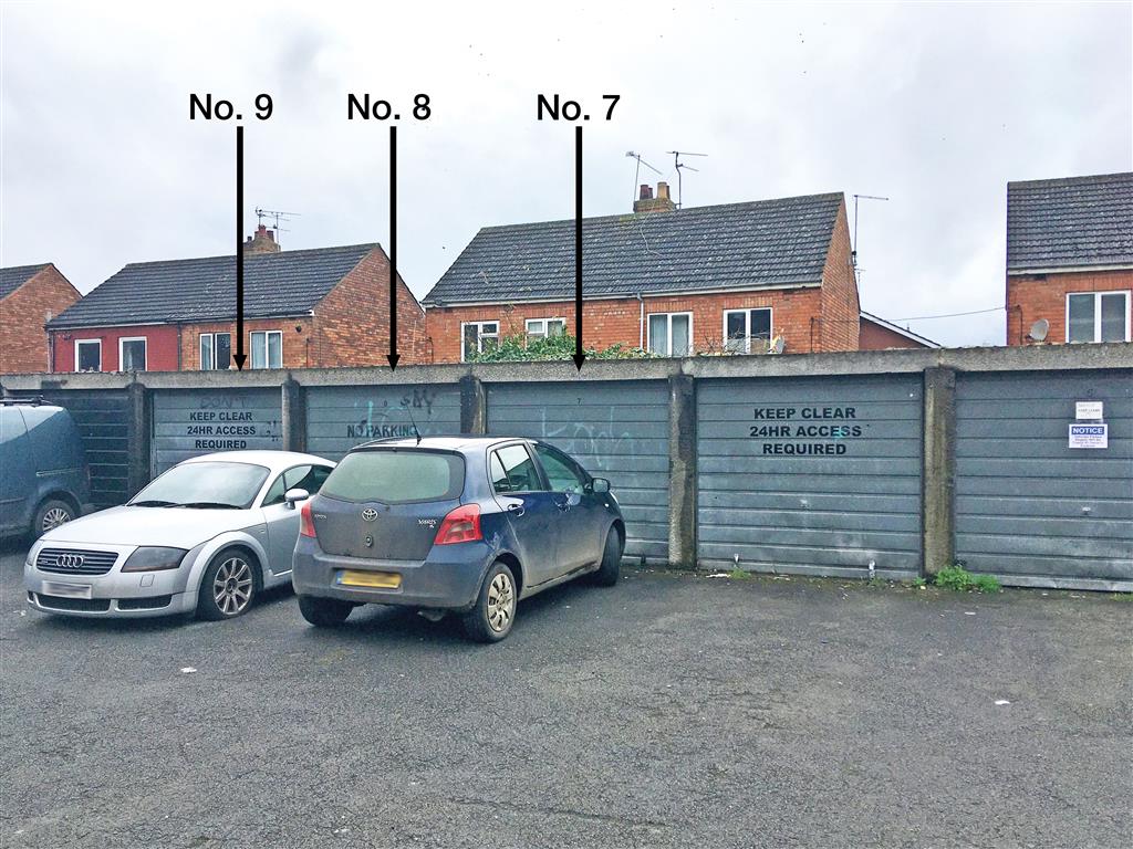 Garages 7 to 12 incl., r/o, Wall Street, GAINSBOROUGH, Lincolnshire, DN21 1HZ