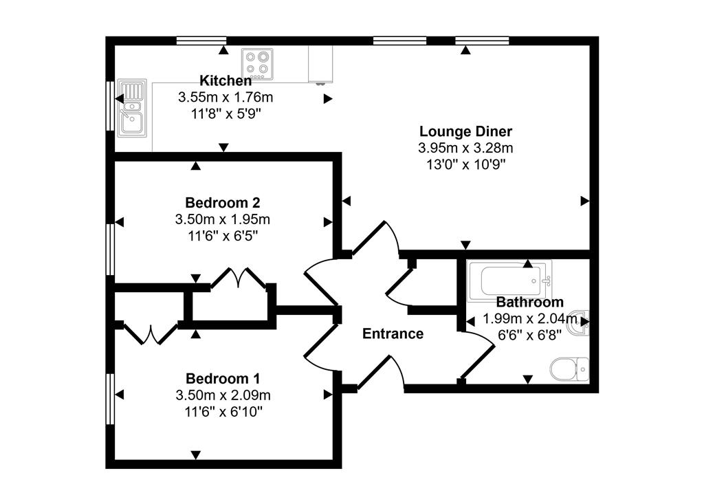 Flat 7, Mill House, Nelson Street, BUCKINGHAM, Buckinghamshire, MK18 1GW