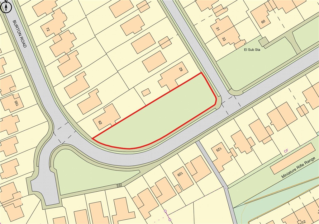 Land adjoining 62 Pococks Road and, 62, Burton Road, EASTBOURNE, East Sussex, BN21 2RU