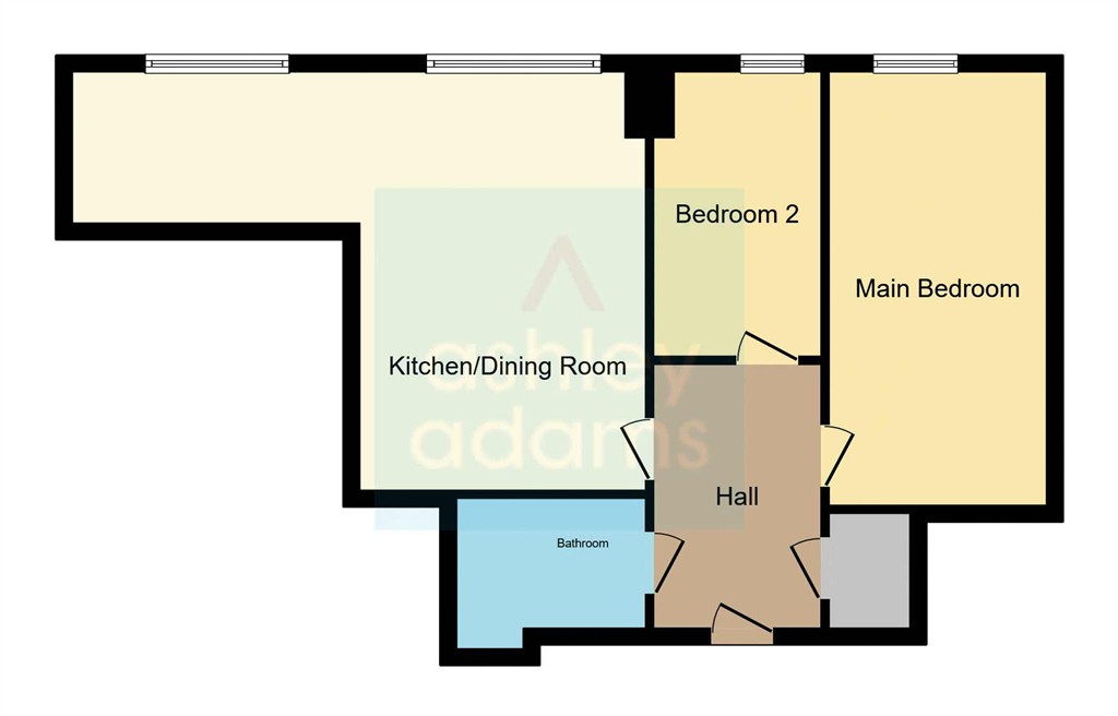 Flat 9, Rutland House, 112, Carrington Street, DERBY, Derbyshire, DE1 2NH