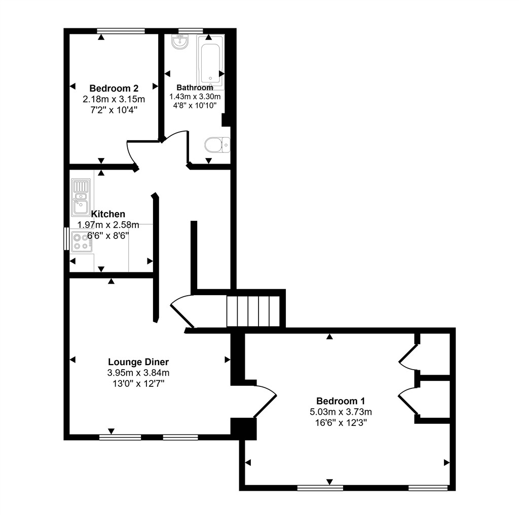 Flat D, 28, Hibernia Road, HOUNSLOW, Middlesex, TW3 3RY