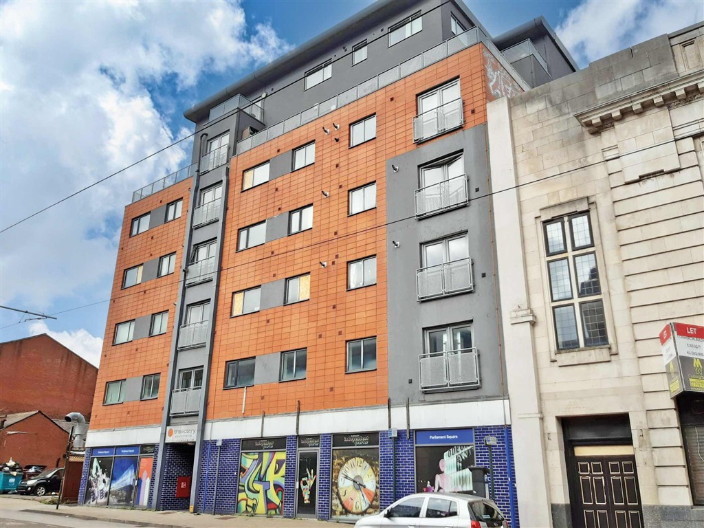Vacant two-bedroom, top floor apartment