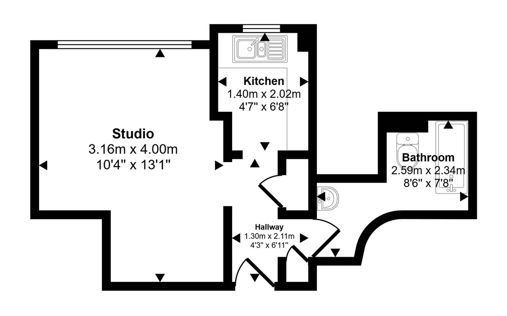Flat 87, Florin Court 6-9, Charterhouse Square, BARBICAN, London, EC1M 6EX