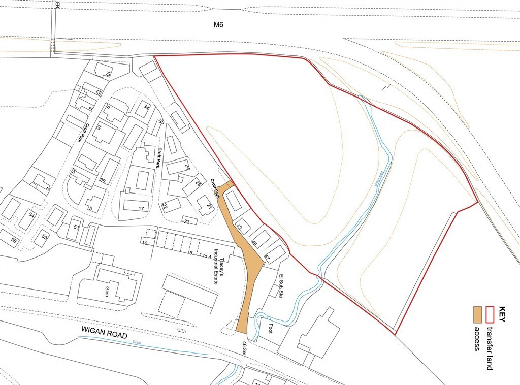 Land at Hole House Farm Woodlands, Croft Park, Wigan Road, LEYLAND, Lancashire, PR25 5UF