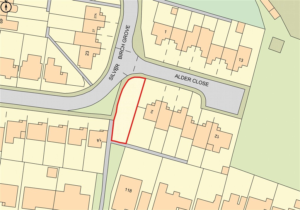 Land adj. 2, Alder Close, TROWBRIDGE, Wiltshire, BA14 0JJ